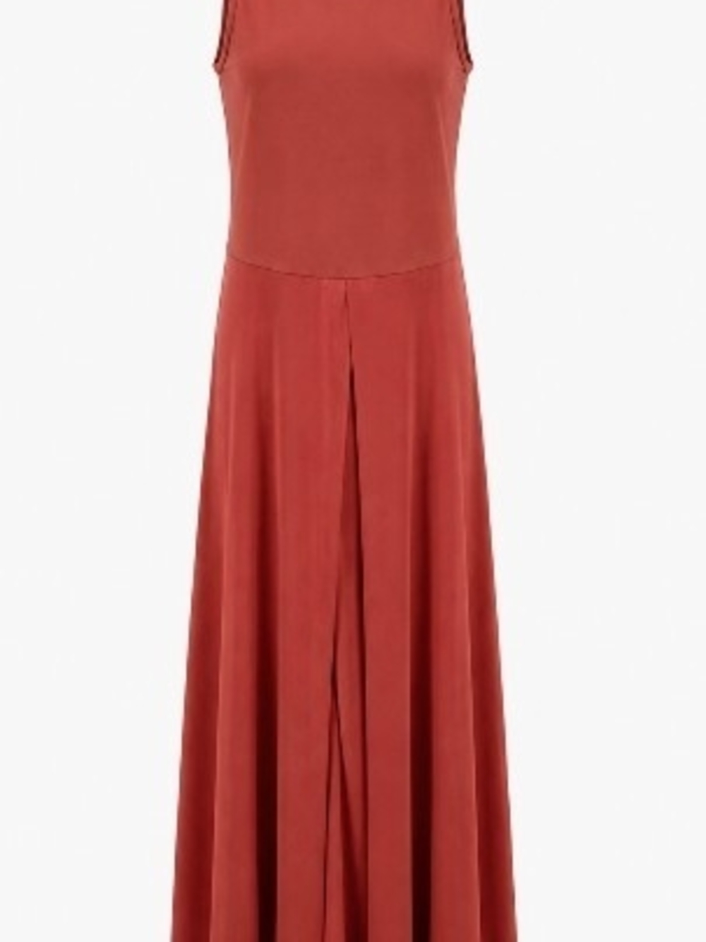 Sleeveless Rust Red Maxi Dress - Elegant Everyday Style